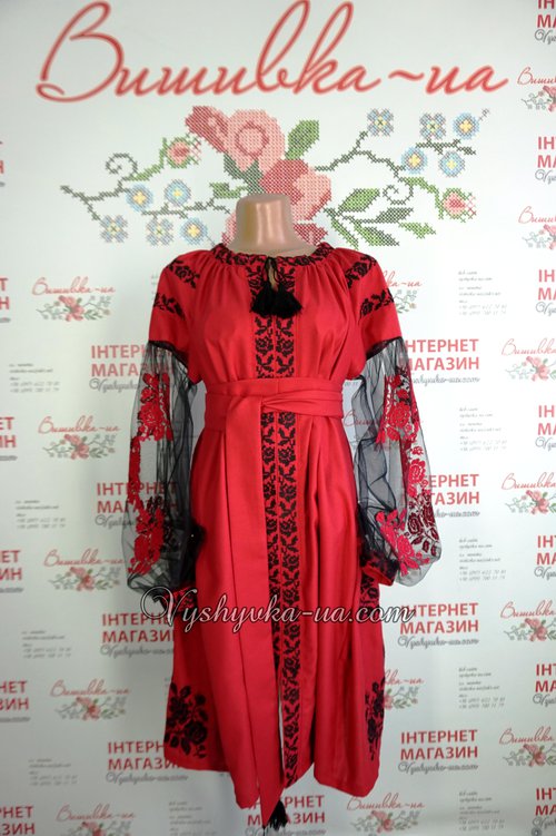 Women's embroidered dress in the style of boho "Isolda"