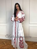 Embroidered dress in the style of boho "Strings of the soul"