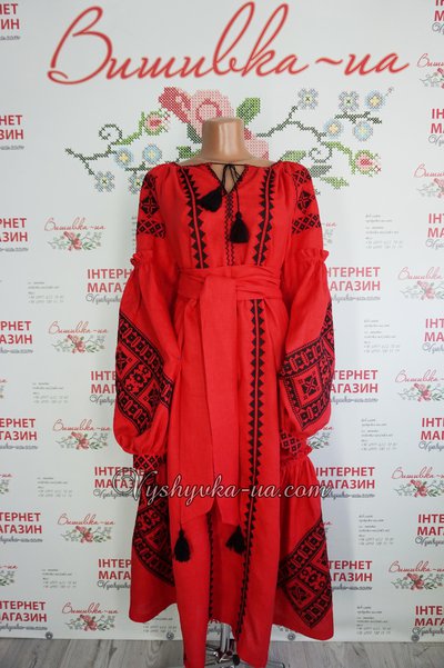 Women's embroidered dress in the style of boho "Lightning"