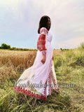 Embroidered tulle dress in boho style "Mystery"