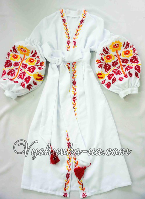 Сукня-вишиванка в стилі бохо "Сакура"