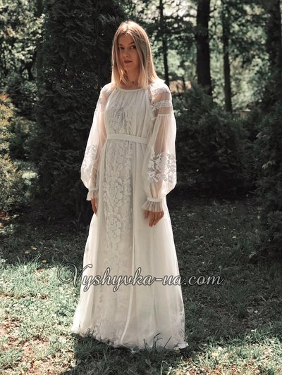 Фатинова вышитая платье в стиле бохо "Анетт"