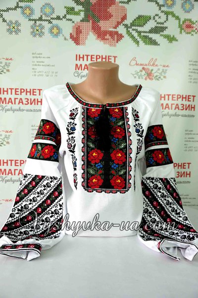 Embroidered shirt "Borshchivsky Rose"