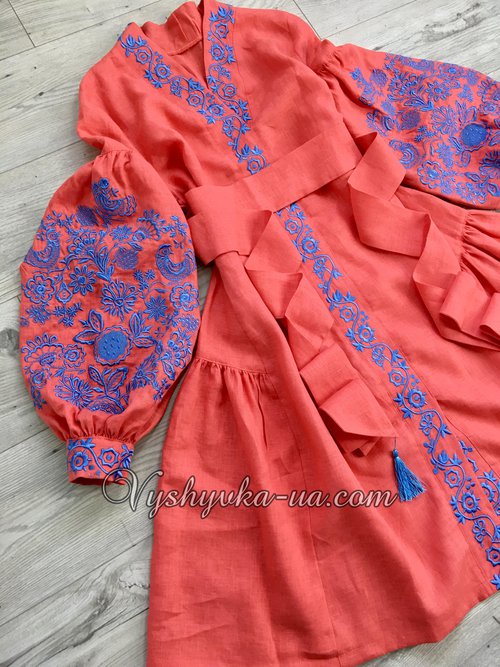 Women's embroidered dress in the style of boho "Harmony"