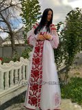 Фатінова вишита сукня в стилі бохо "Пелюстки троянди"
