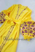 Сукня-вишиванка в стилі бохо "Жовта вишуканість"
