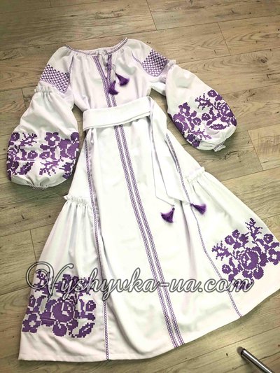 Women's embroidered shirt in the style of boho "Lavender"