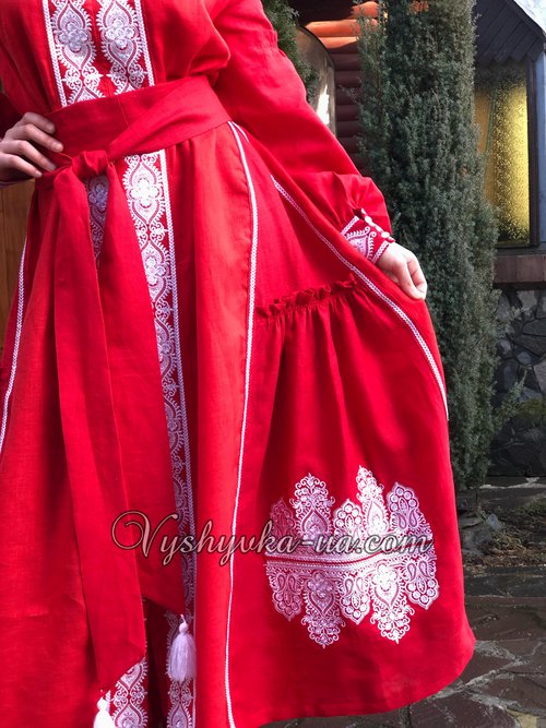 Embroidered boho dress "Luxurious"