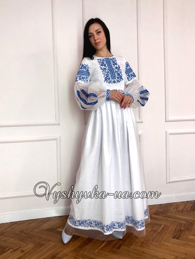 Фатиновое вышитое платье «Вероника»
