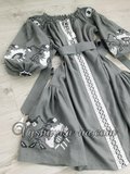 Ексклюзивна вишита сукня зі спущеними плечима «Стелла»