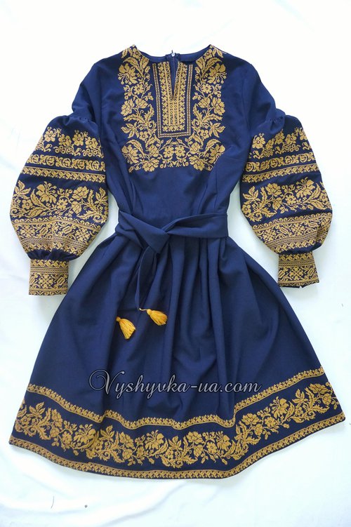 Women's embroidered dress in the style of boho "Enchanting"