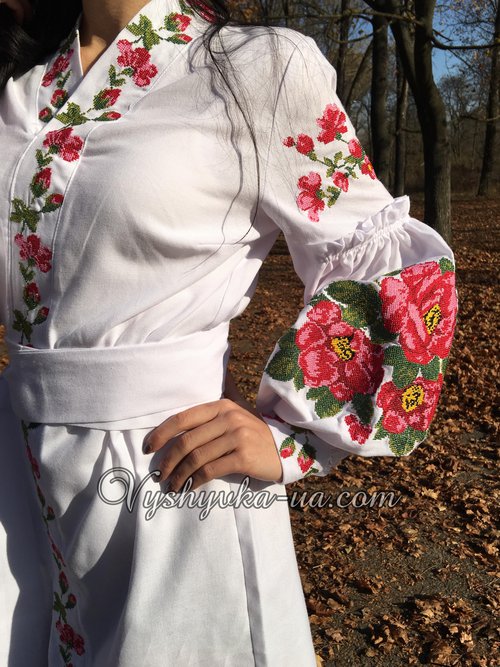 Ексклюзивна вишита сукня в стилі бохо "Ніжна квітка"
