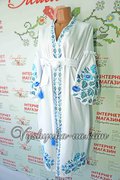Embroidered boho dress "Blooming valley"