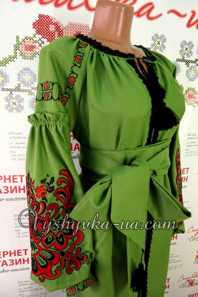 Embroidered boho dress "Albina"