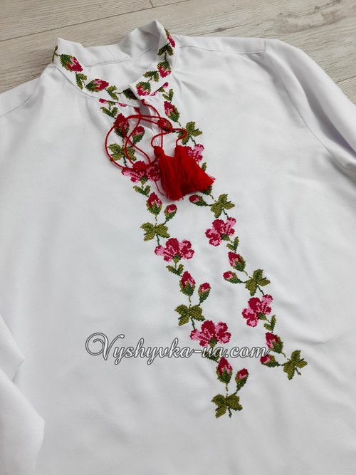 Men's embroidered shirt "Blooming"