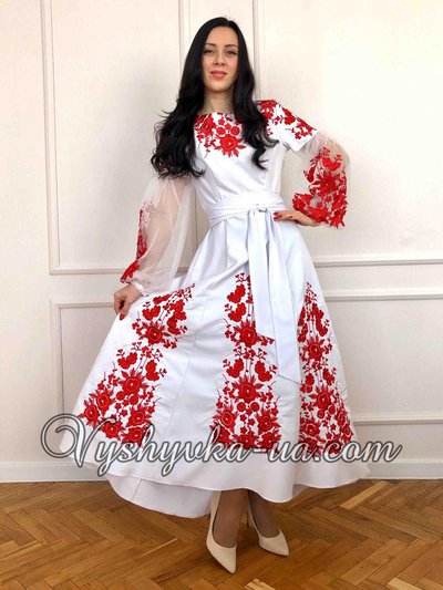 Вишита сукня з клинами "Корнелія"