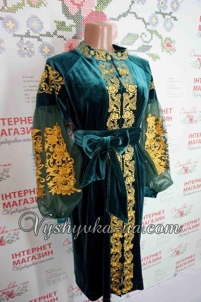 Оксамитова  сукня в стилі бохо "Ада"