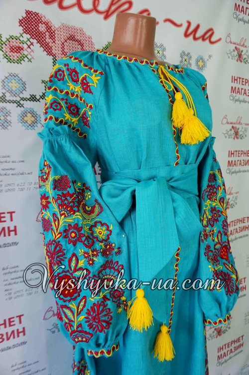 Vishita suknia z klinami v stili bokho Vesniana nizhnist
