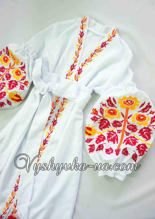 Dress-embroidery in the style of boocho "Sakura"