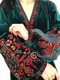Embroidered velvet dress in Bocho style "Exquisite Beauty"