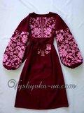 Embroidered dress in Bocho style "Rose paradise"