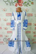 Embroidered dress in Bocho style "Rosinka"