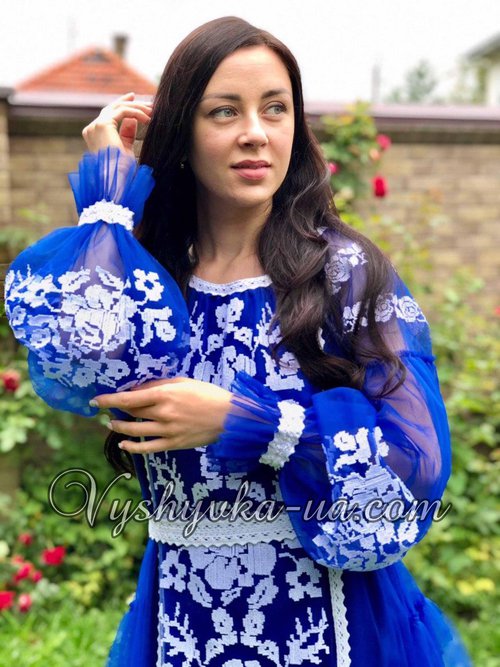 Фатинова вишита сукня  в стилі бохо "Майя"