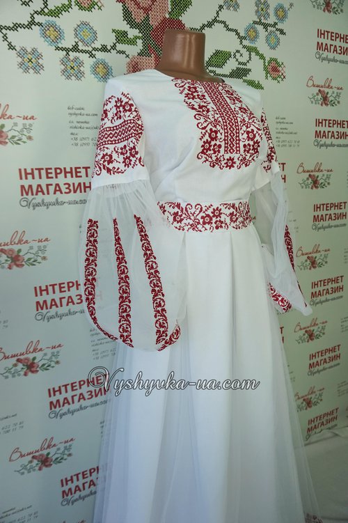 Жіноча вишита сукня в стилі бохо "Олівія"