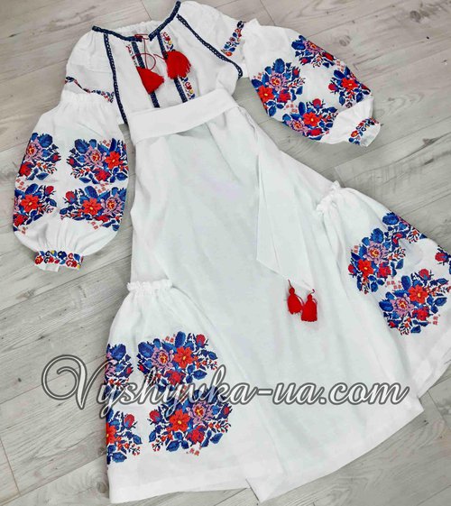 Embroidered dress "Anemone"