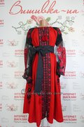 Жіноча вишита сукня в стилі бохо "Дві стихії"