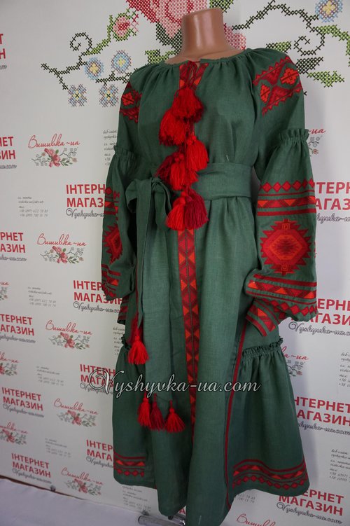 Жіноча вишита сукня в стилі бохо "Колесо фортуни"
