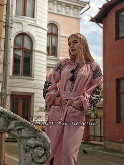 Embroidered Ethno Flower Dress