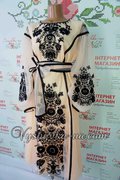 Authorized embroidered dress "Flowering tree"