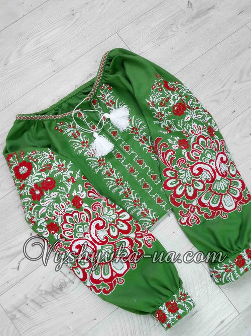 Women's embroidered shirt in the style of boho "Zgarda"