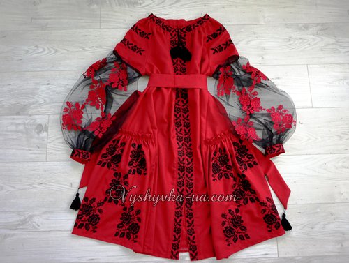 Жіноча вишита сукня в стилі бохо "Ізольда"