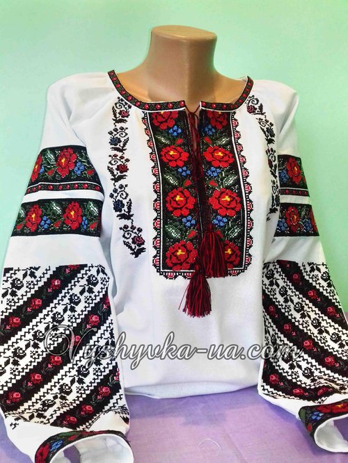 Embroidered shirt "Borshchivsky Rose"