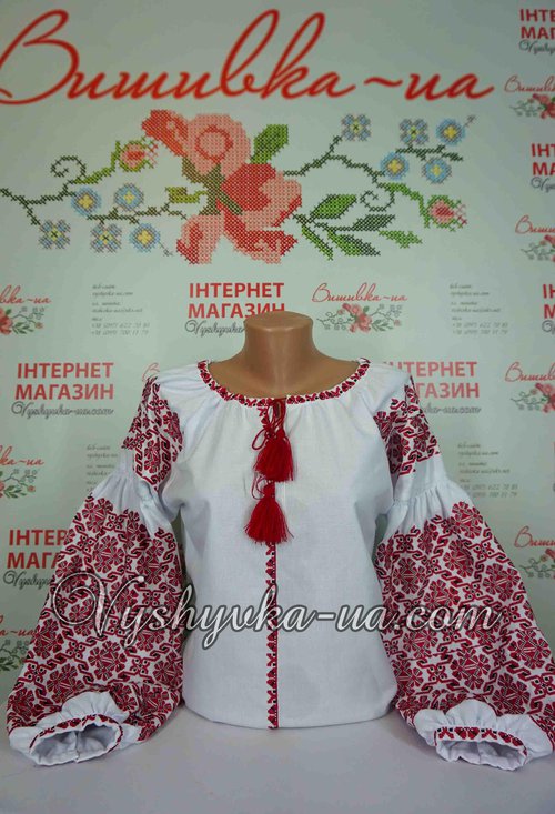 Embroidered shirt in the style of boocho "Victoria"